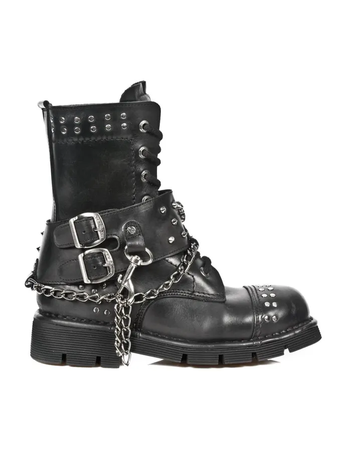 WomenMen Boot Metallic MNewmili081C1 New Rock Boots