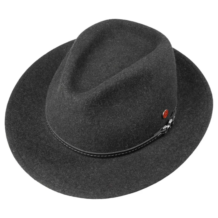WomenMen Felt Hats Mayser Mathis Trekking Hat Anthracite WomenMen Felt Hats Mayser Mathis Trekking Hat Anthracite