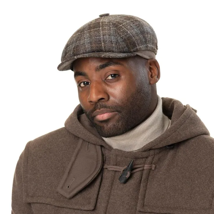 WomenMen Flat Caps Mayser Emil Wool Check Flat Cap Zechbauer Brown WomenMen Flat Caps Mayser Emil Wool Check Flat Cap Zechbauer Brown