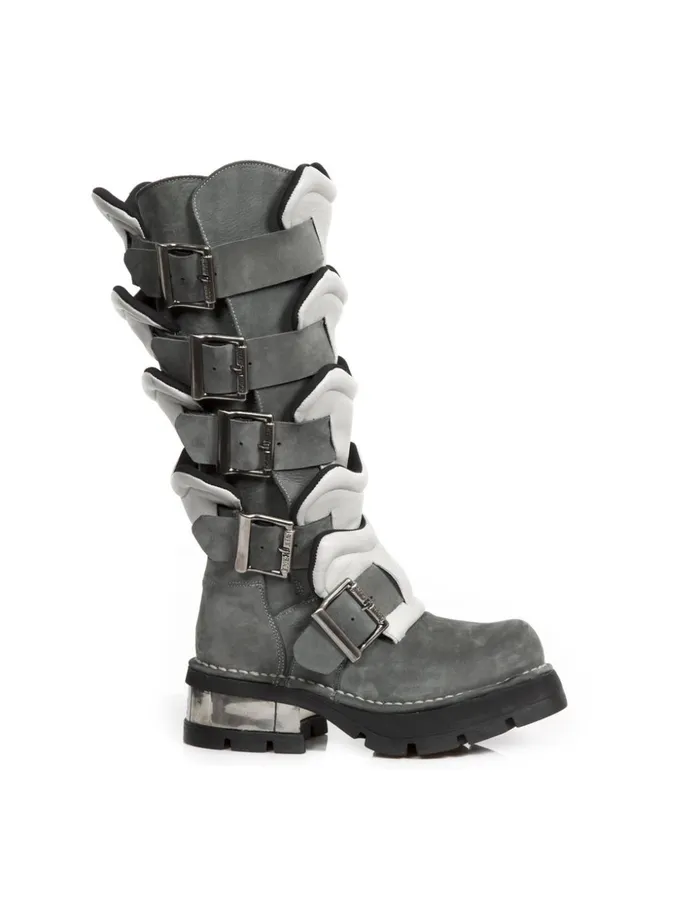 WomenMen High Boot Metallic M1513C2 New Rock High Boots