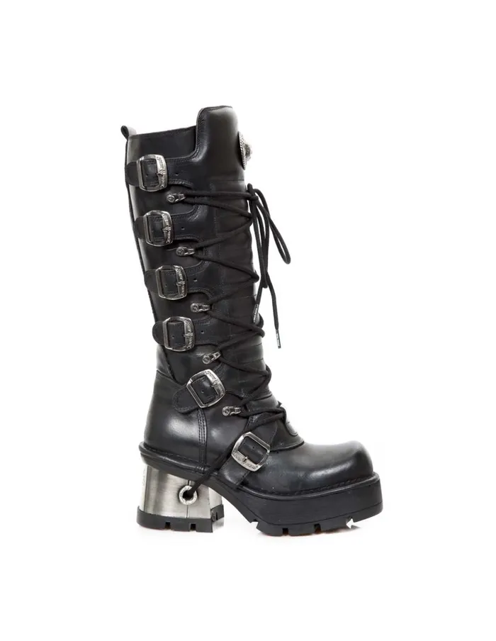 WomenMen High Boot Metallic M716S1 New Rock High Boots