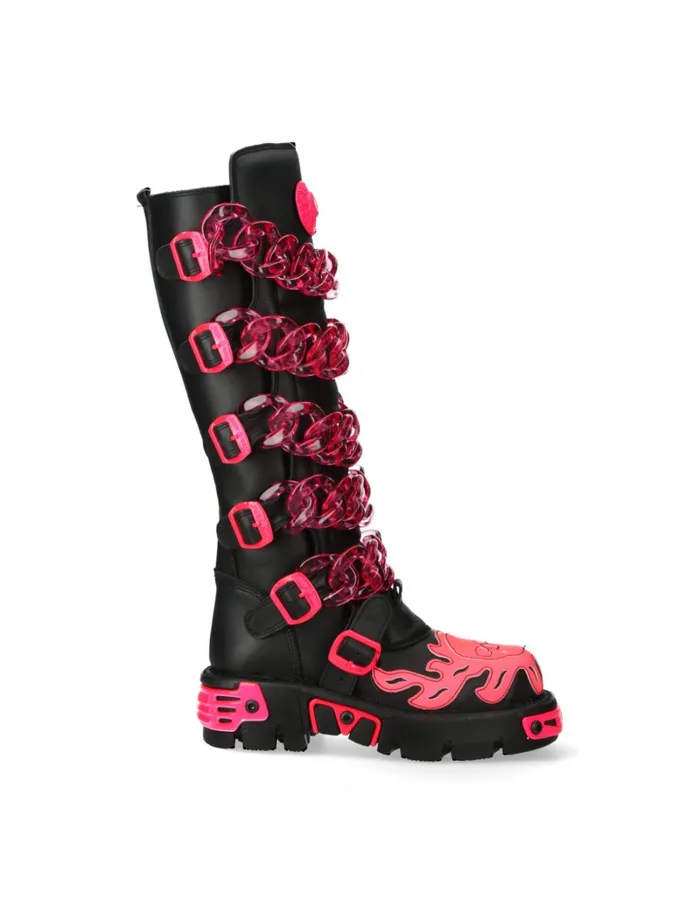 WomenMen MMet033C5 New Rock High Boots WomenMen MMet033C5 New Rock High Boots