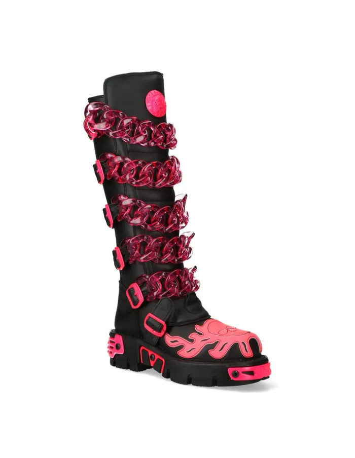WomenMen MMet033C5 New Rock High Boots WomenMen MMet033C5 New Rock High Boots