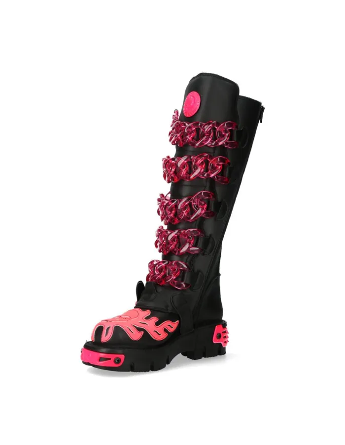WomenMen MMet033C5 New Rock High Boots WomenMen MMet033C5 New Rock High Boots