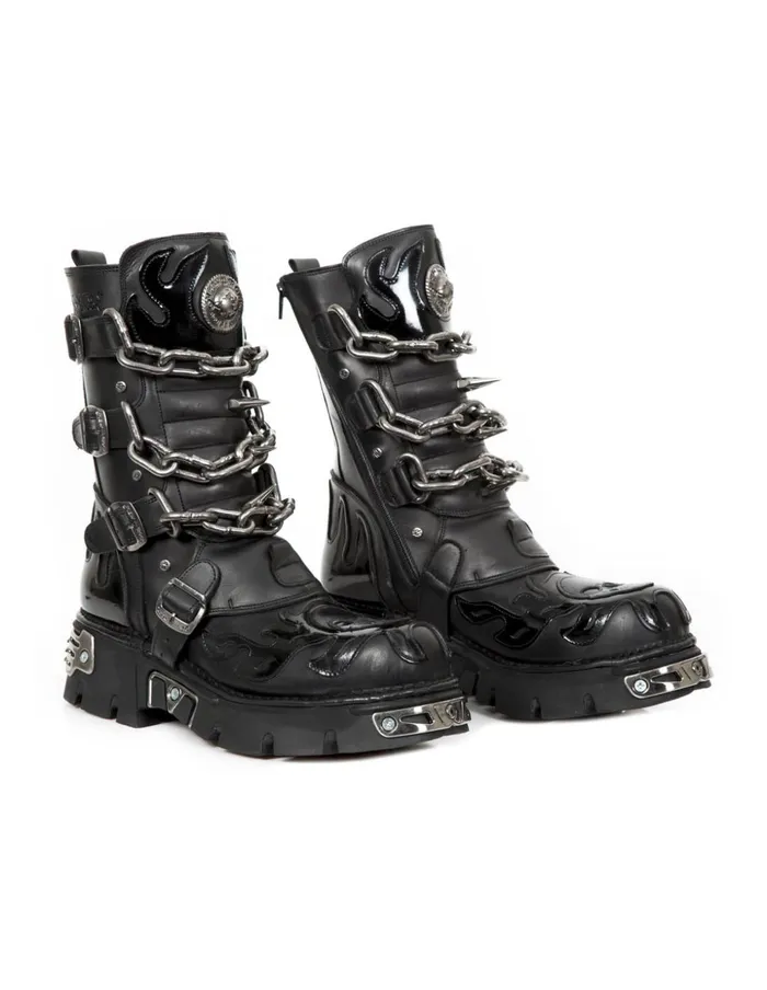 WomenMen Metallic M727C8 New Rock Boots