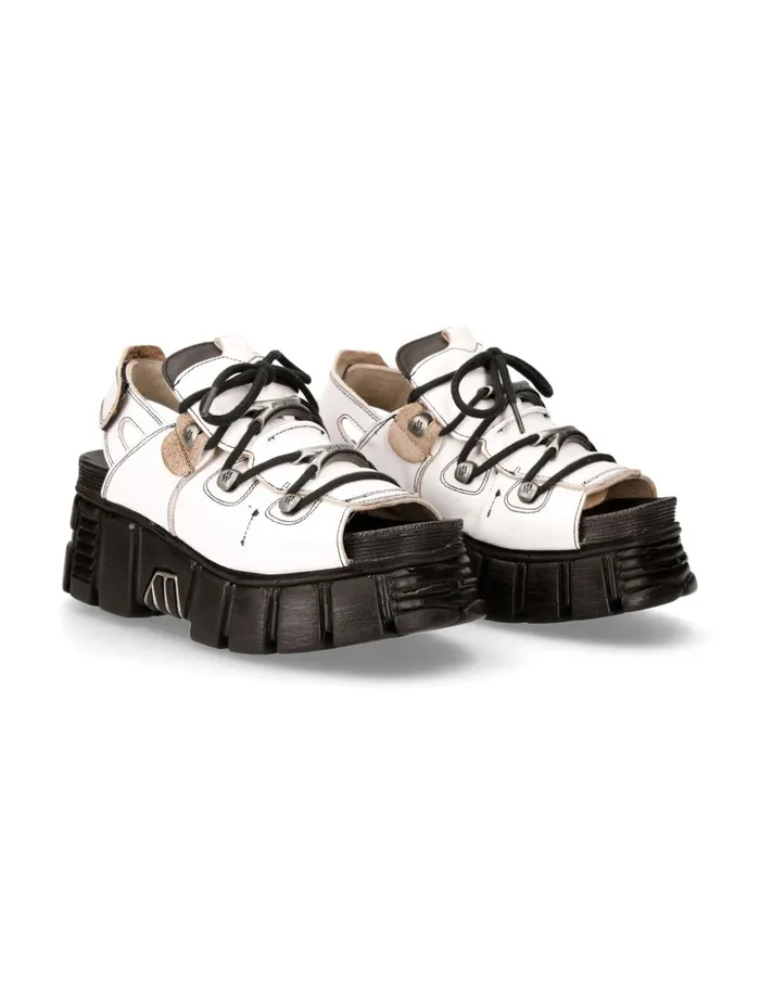 WomenMen Metallic MBios103C3 New Rock Sandals