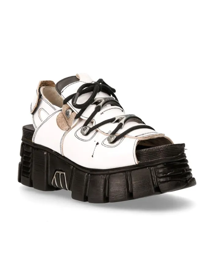 WomenMen Metallic MBios103C3 New Rock Sandals WomenMen Metallic MBios103C3 New Rock Sandals