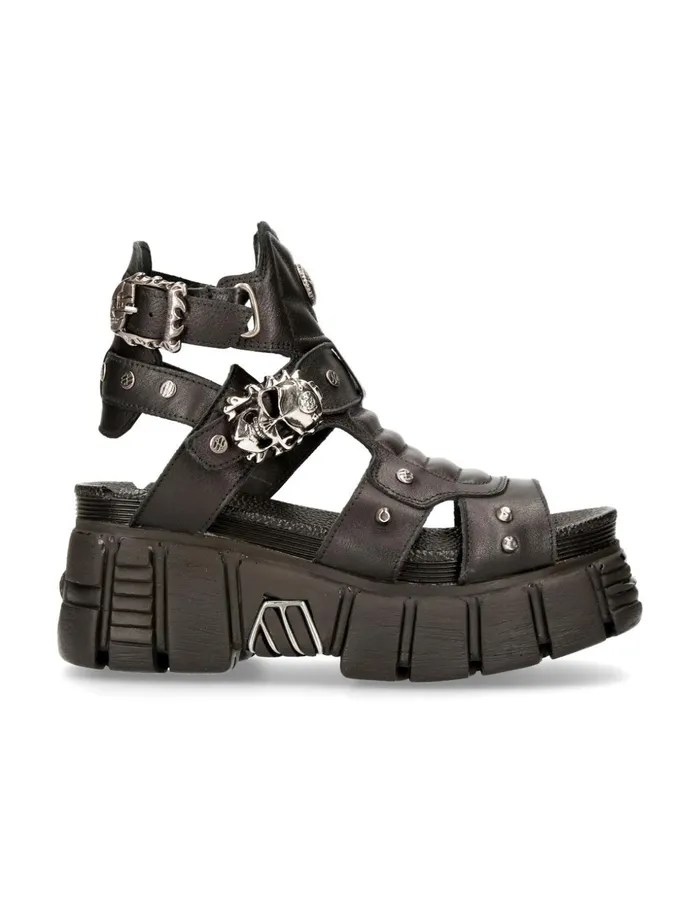 WomenMen Metallic MBios104C7 New Rock Sandals WomenMen Metallic MBios104C7 New Rock Sandals