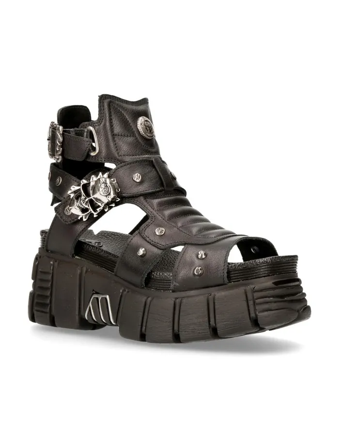 WomenMen Metallic MBios104C7 New Rock Sandals WomenMen Metallic MBios104C7 New Rock Sandals