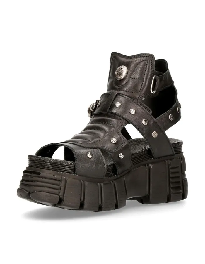 WomenMen Metallic MBios104C7 New Rock Sandals WomenMen Metallic MBios104C7 New Rock Sandals