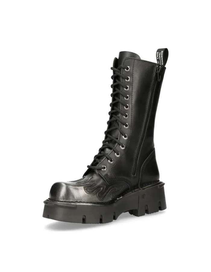 WomenMen Metallic MMili216C2 New Rock Boots WomenMen Metallic MMili216C2 New Rock Boots