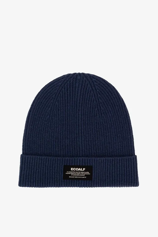 WomenMen Navy Blue Wool Hat Ecoalf Hats And Scarves