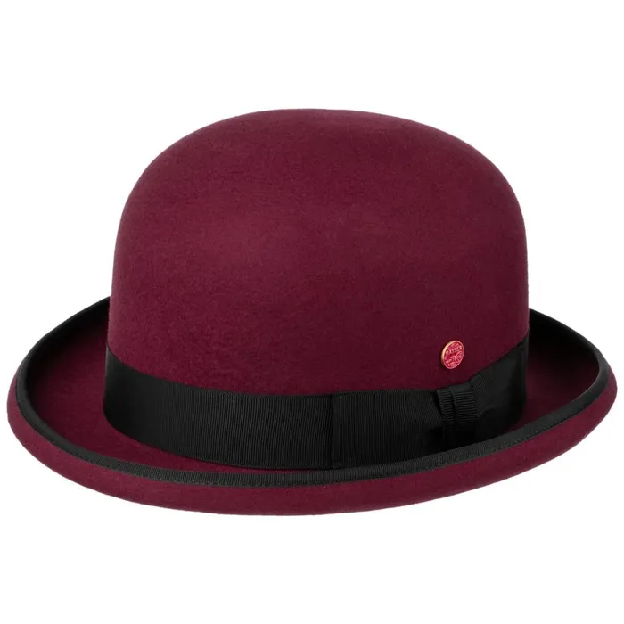WomenMen Occassion Hats Mayser Viril Melone Burgundy