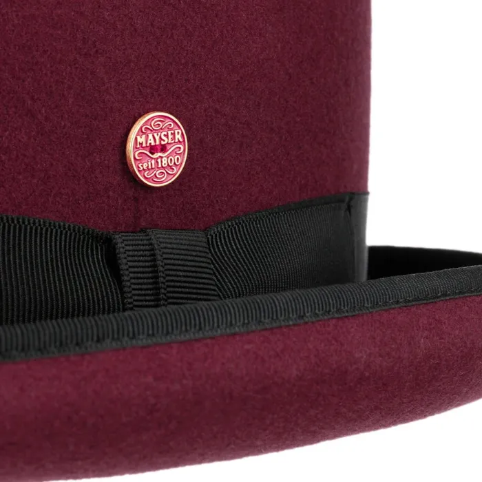 WomenMen Occassion Hats Mayser Viril Melone Burgundy WomenMen Occassion Hats Mayser Viril Melone Burgundy