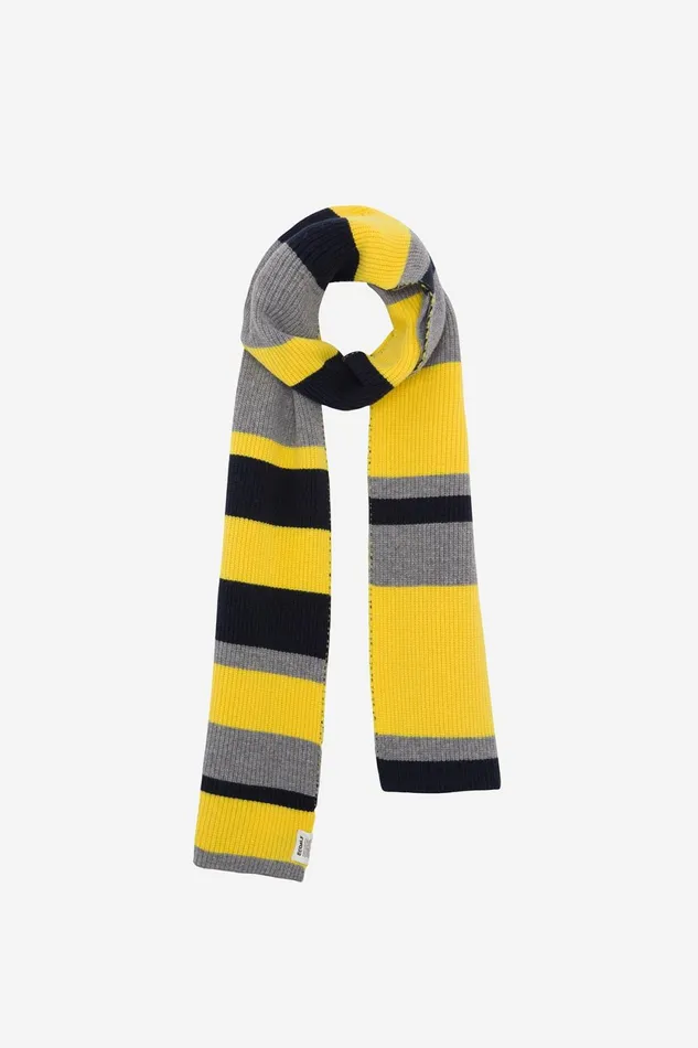WomenMen Yellow Multi Scarf Ecoalf Hats And Scarves