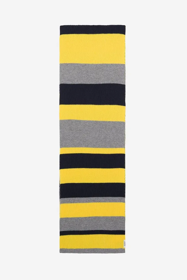 WomenMen Yellow Multi Scarf Ecoalf Hats And Scarves