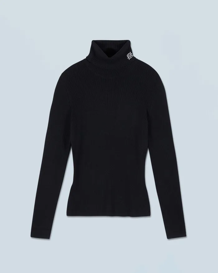 Women Merino Wool Sweaters From Future Turtleneck Sweater Black