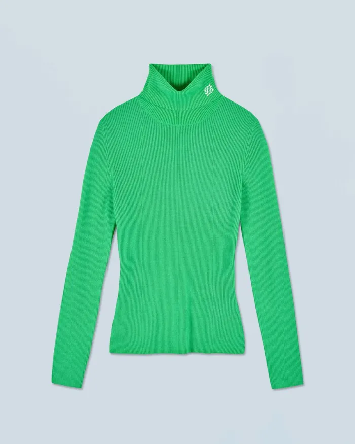 Women Merino Wool Sweaters From Future Turtleneck Sweater Utopic Green