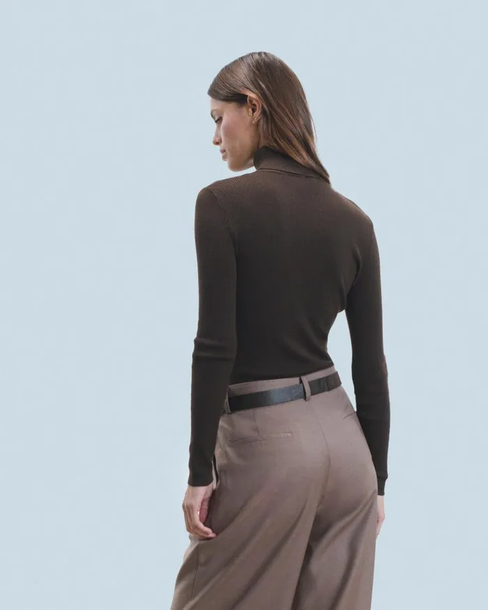 Women Merino Wool Sweaters From Future Turtleneck Sweater Utopic Green