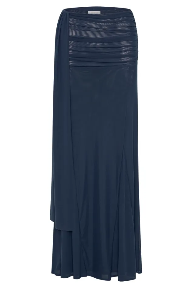 Women Meshki Bottoms Arna Mesh Maxi Skirt 8211 Midnight Blue