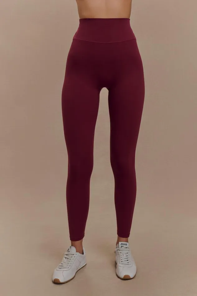 Women Meshki Bottoms Callie Active Leggings 8211 Burgundy