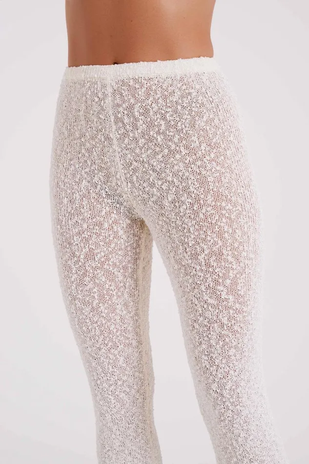 Women Meshki Bottoms Irma Flared Boucle Pants 8211 Cream