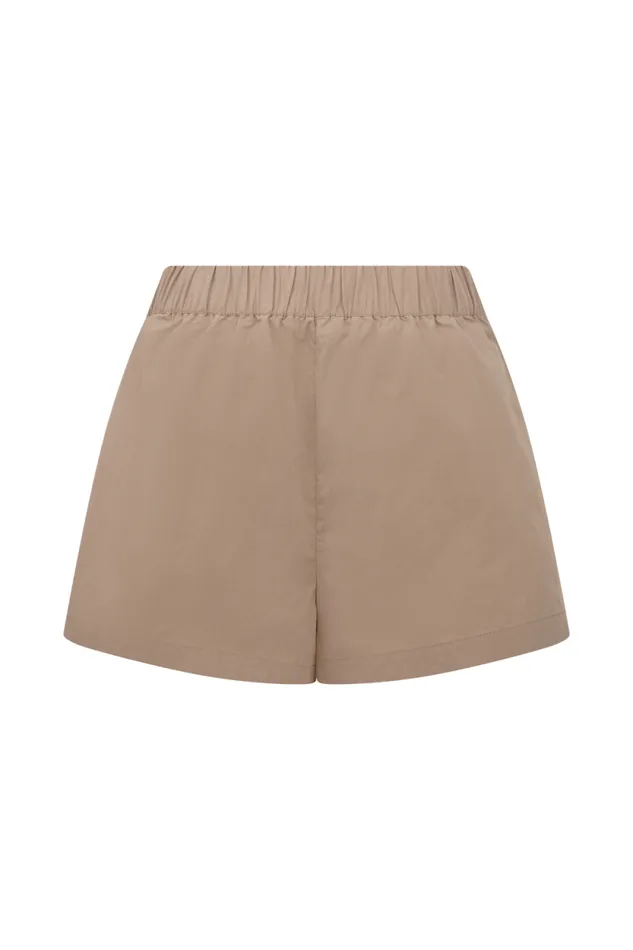 Women Meshki Bottoms Johanna Cotton Relaxed Shorts 8211 Sand
