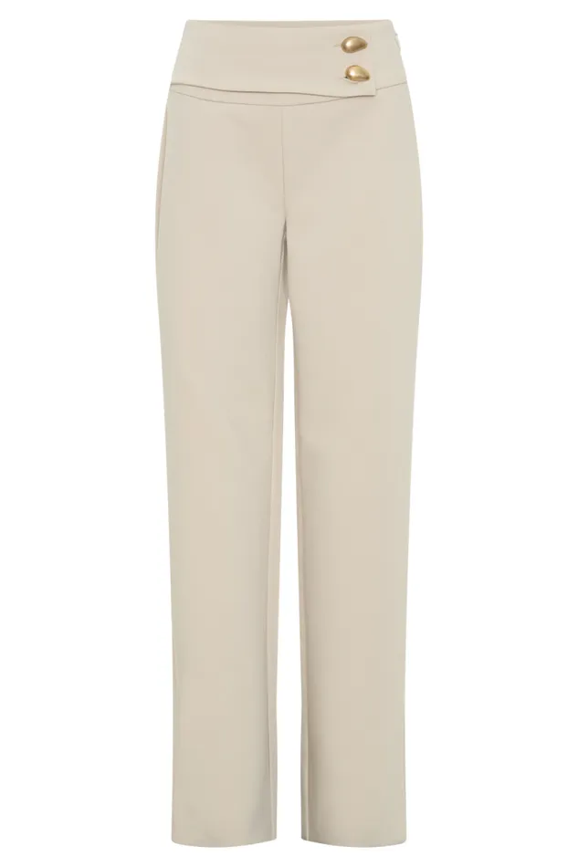 Women Meshki Bottoms Lindie Straight Leg Suiting Pants 8211 Sand
