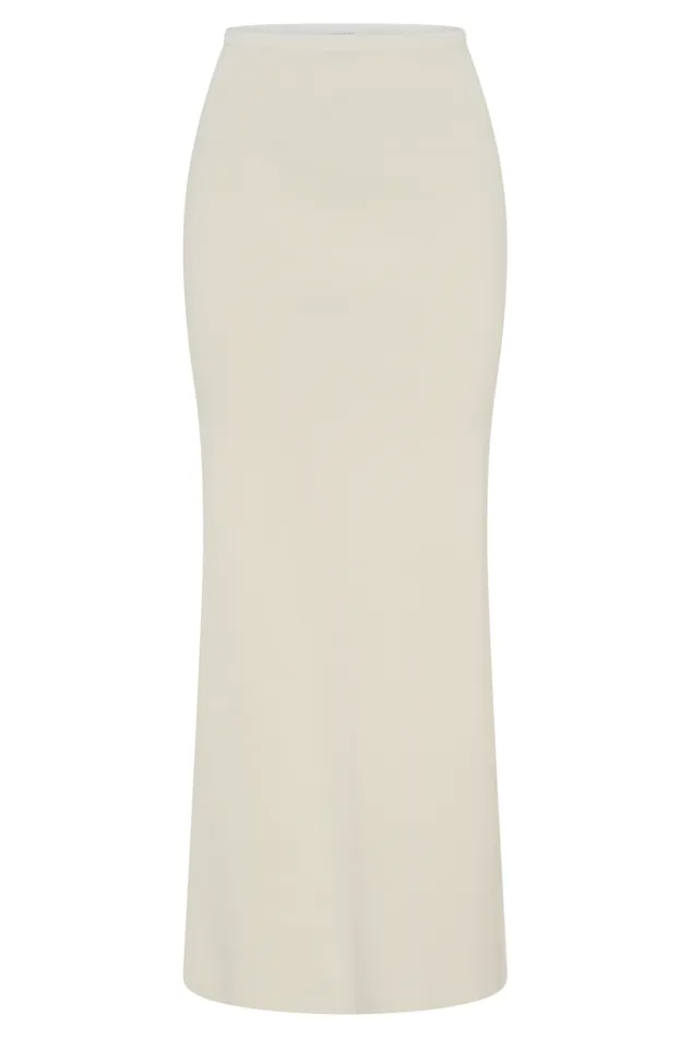 Women Meshki Bottoms Maxine Knit Maxi Skirt 8211 Ivory