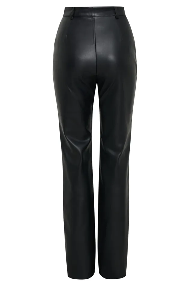 Women Meshki Bottoms Tyra Straight Leg Faux Leather Pants 8211 Black Women Meshki Bottoms Tyra Straight Leg Faux Leather Pants 8211 Black