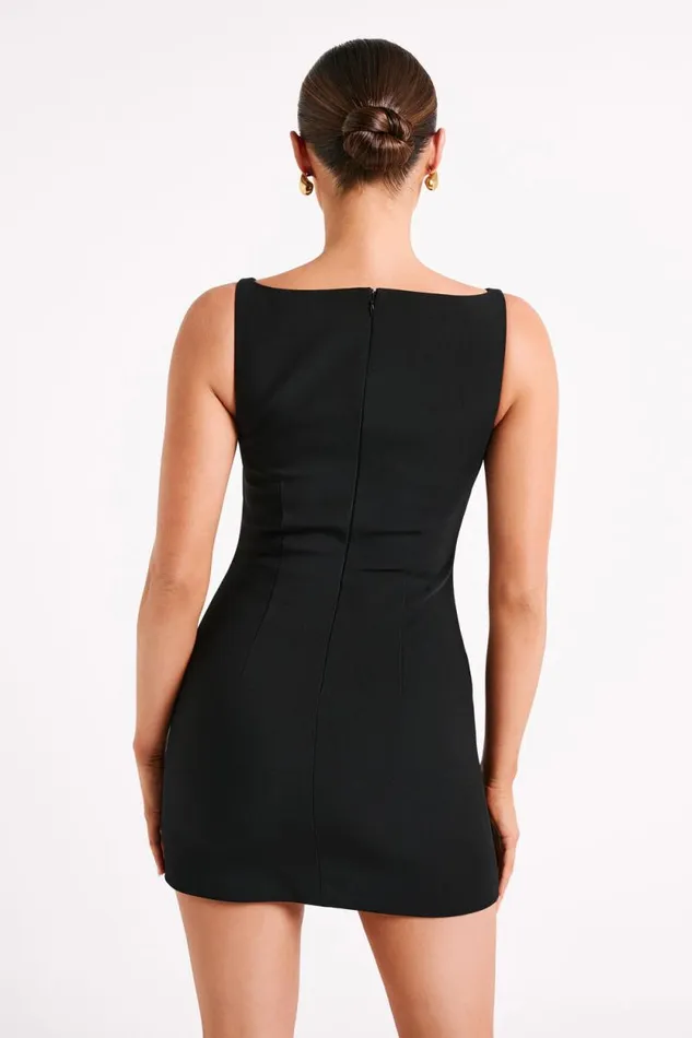 Women Meshki Dresses Angela Suiting Mini Dress 8211 Black
