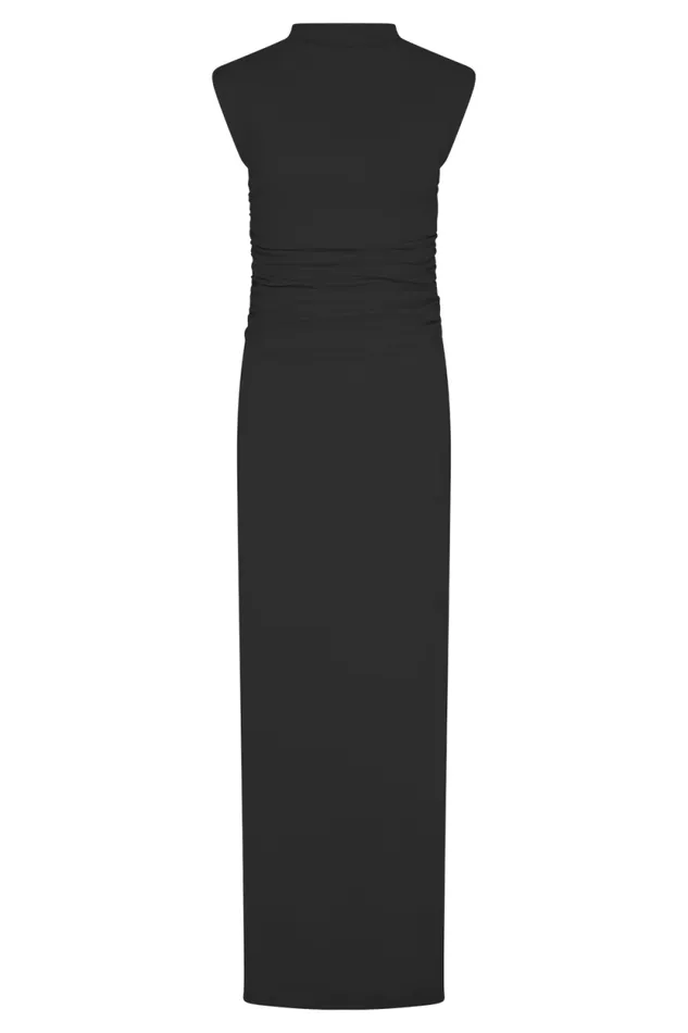 Women Meshki Dresses Elliot High Neck Sleeveless Maxi Dress 8211 Black