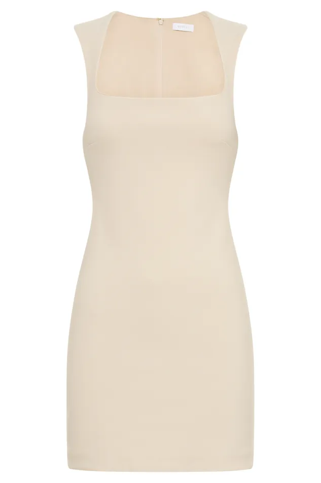 Women Meshki Dresses Frida Crepe Mini Dress 8211 Ivory