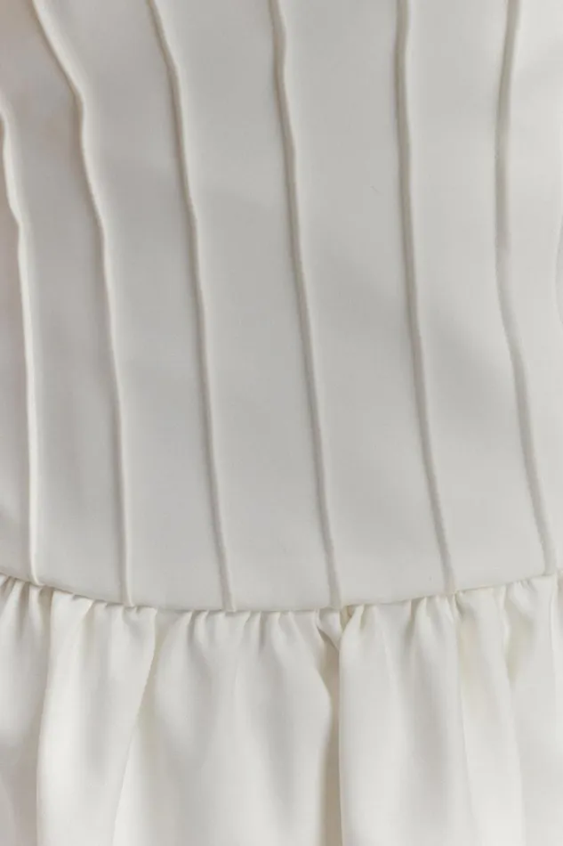 Women Meshki Dresses Orla Strapless Cotton Midi Dress 8211 White