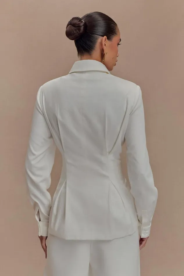 Women Meshki Dresses Rhia Oversized Shirt 8211 White