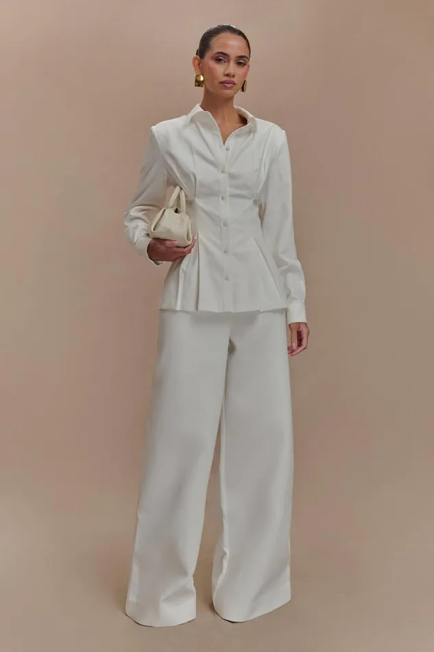 Women Meshki Dresses Rhia Oversized Shirt 8211 White