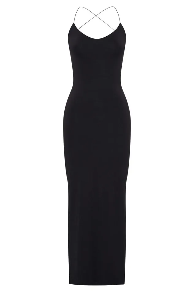 Women Meshki Dresses Sabine Backless Maxi Dress 8211 Black