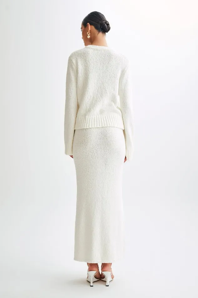 Women Meshki Outerwear Moira Oversized Boucle Cardigan 8211 White