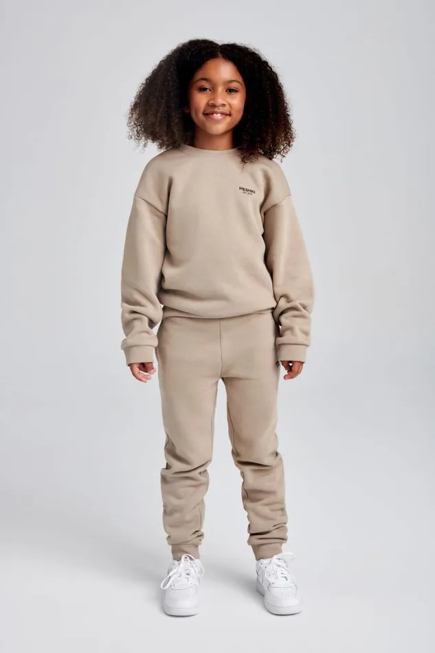 Women Meshki Outerwear Phoenix Kids Unisex Crewneck Jumper 8211 Cement