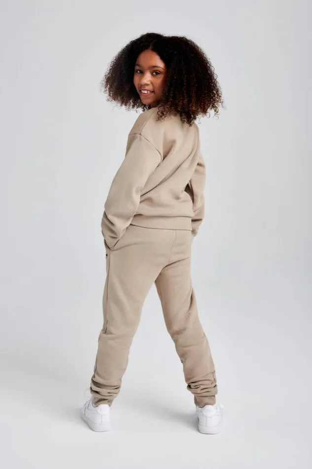 Women Meshki Outerwear Phoenix Kids Unisex Crewneck Jumper 8211 Cement