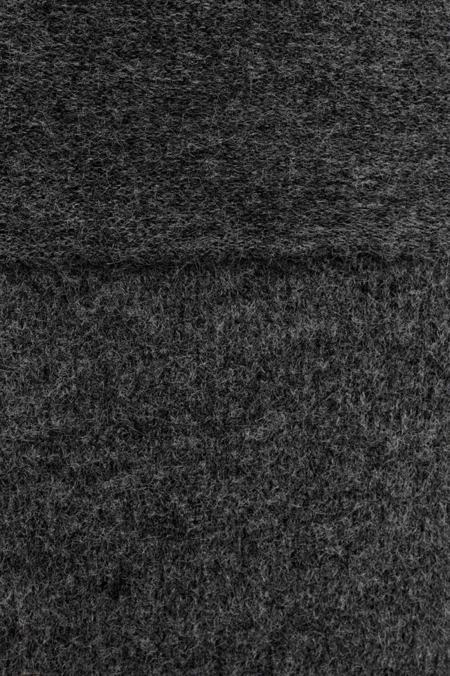 Women Meshki Tops Charlotte Off Shoulder Knit Long Sleeve Top 8211 Charcoal Marle