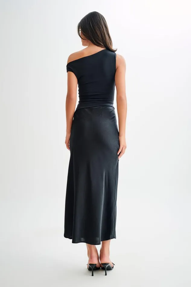 Women Meshki Tops Irving Off Shoulder Slinky Top 8211 Black