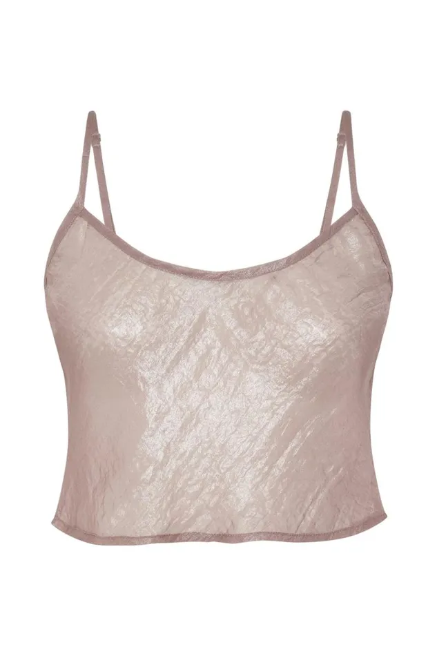 Women Meshki Tops Kiana Iridescent Camisole 8211 Taupe