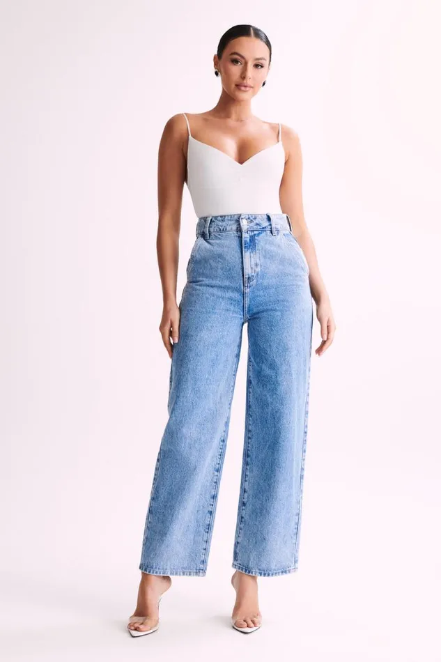 Women Meshki Tops Leah Recycled Nylon Backless Bodysuit 8211 White