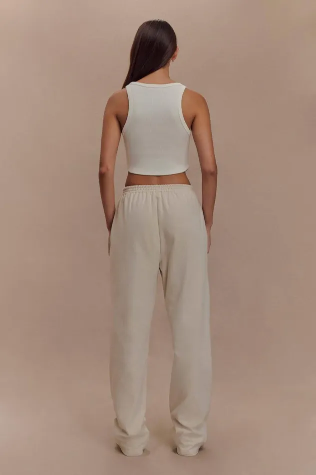 Women Meshki Tops Morgana Ribbed Tank Top 8211 White