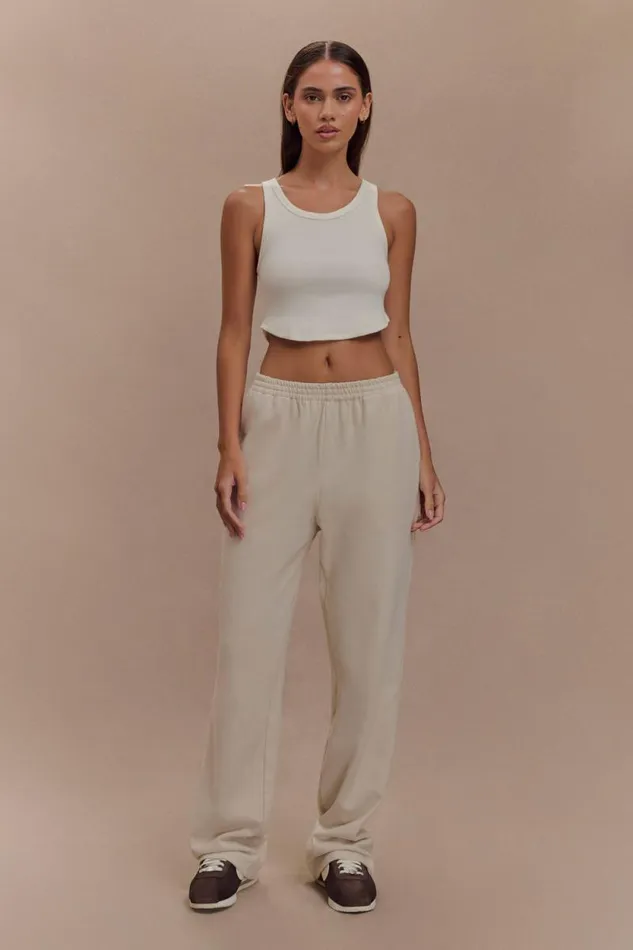 Women Meshki Tops Morgana Ribbed Tank Top 8211 White