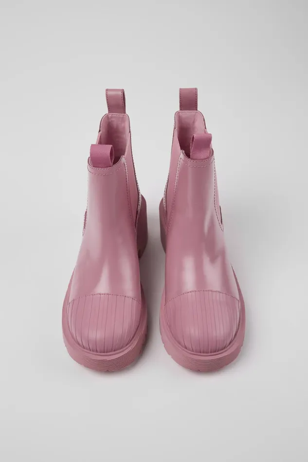 Women Milah Pink Leather Chelsea Boots Camper Ankle Boots Women Milah Pink Leather Chelsea Boots Camper Ankle Boots