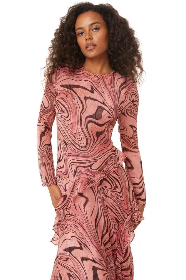 Women MISA Los Angeles Dresses ARI DRESS Feeling Groovy