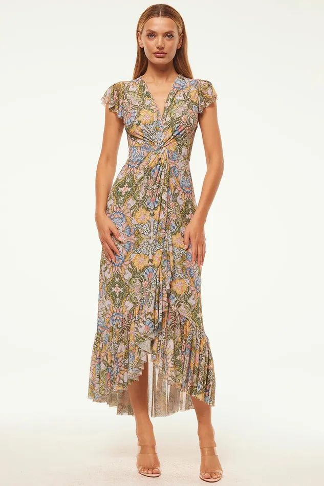Women MISA Los Angeles Dresses AVALINE DRESS Dolce Vita Kaleidoscope