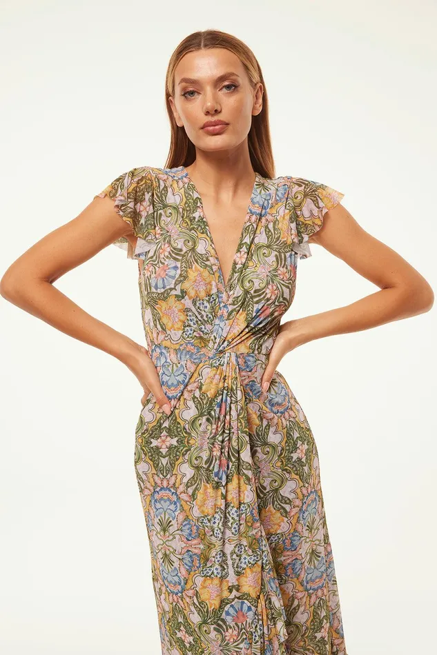 Women MISA Los Angeles Dresses AVALINE DRESS Dolce Vita Kaleidoscope